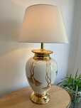 Duża Porcelanowa Lampa Exclusive Maison La Dauphin Francja lata 1990te