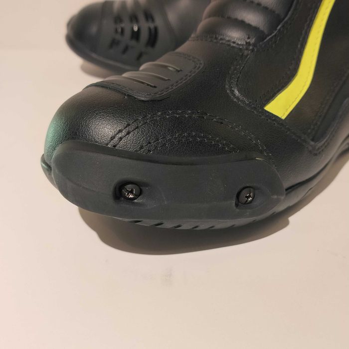 Botas motard cano alto com proteções mota scooter novas