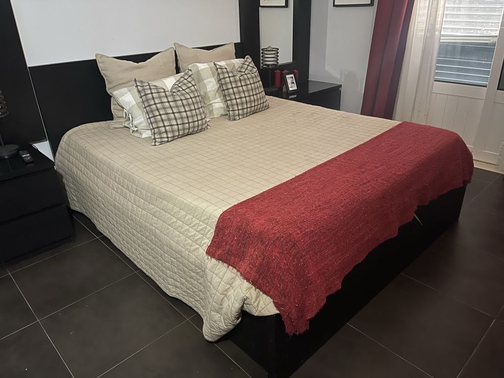 Conjunto têxtil para cama de casal