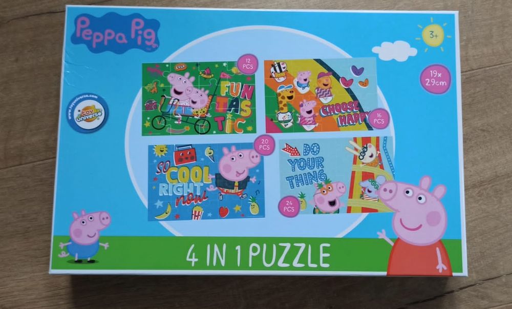 Puzzle Peppa Pig - Świnka Peppa. 4 w 1.