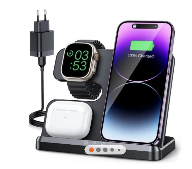 Stacja ładując akcesoria APPLE indukcja 3w1 18W