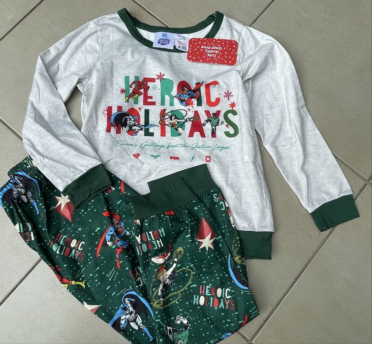 Pizama świateczna Superbohaterowie roz.6/7 lat