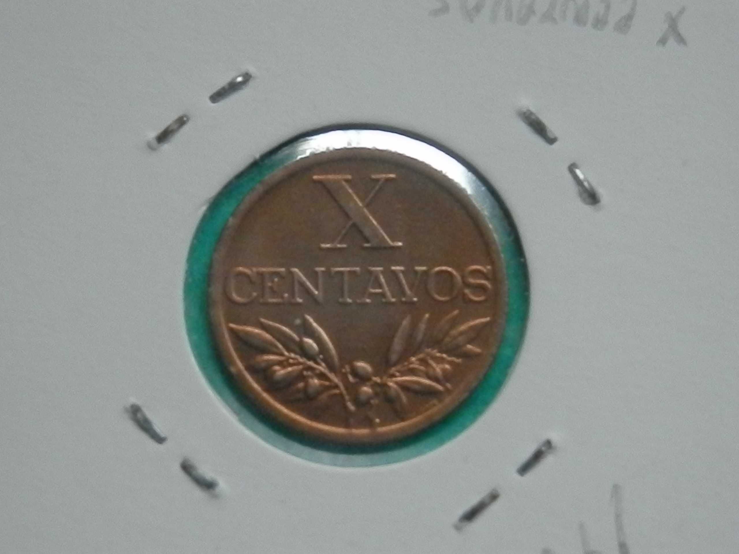 910 - República: X centavos 1965 bronze, por 0,40