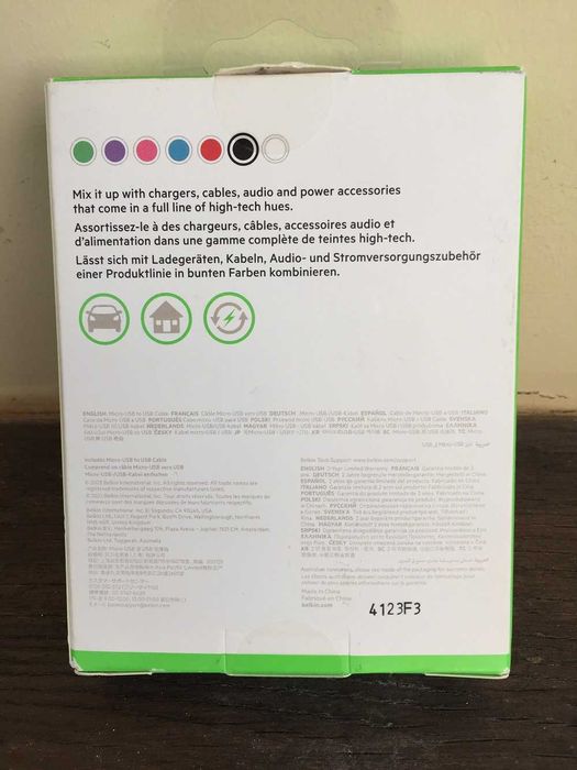 BELKIN Cabo 2 metros  Micro USB para USB -- telemoveis / tablets