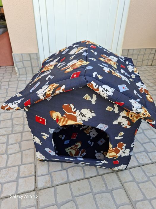 Casota em tecido para gato ou cão de pequeno porte