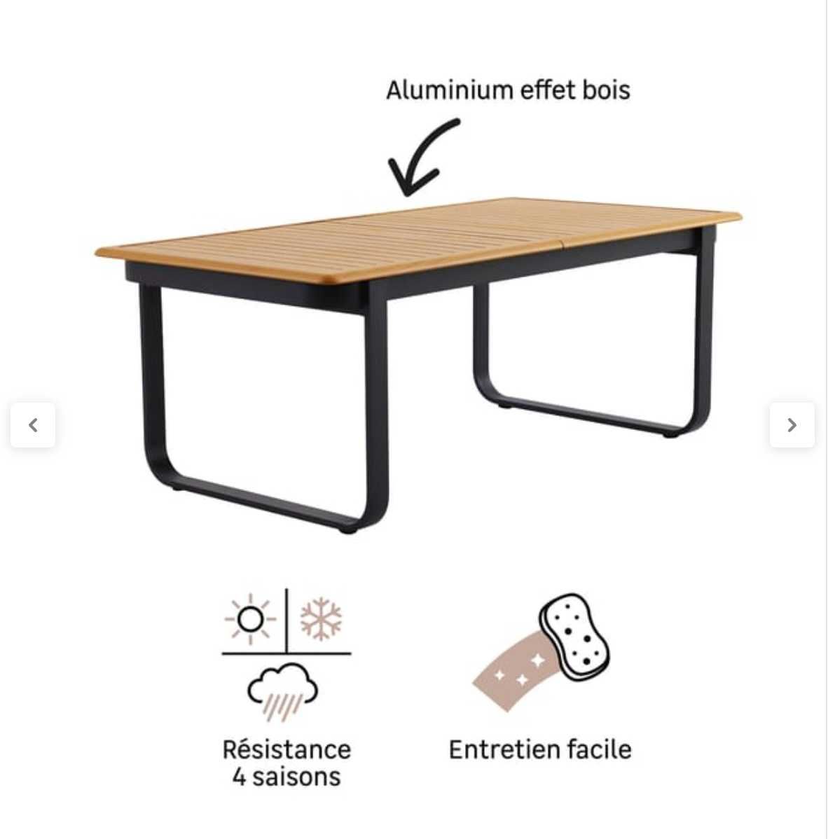 Mesa de alumínio NATERIAL