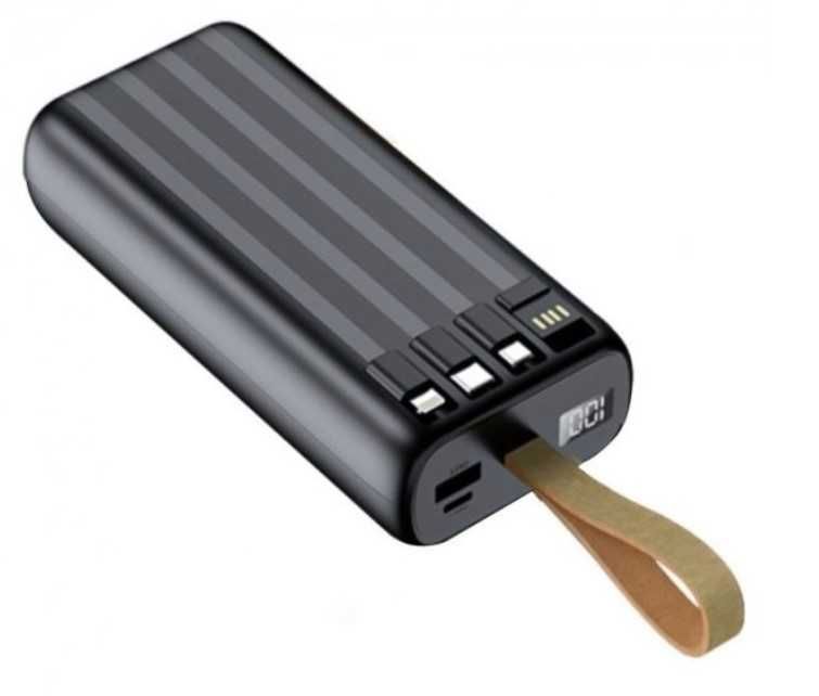 Повербанк Power Bank King Power KP30 30000 mAh LCD LED (ліхтарик LED)
