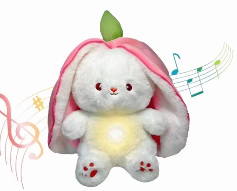 Іграшка дитяча зайчик дихаючий музичний для сну