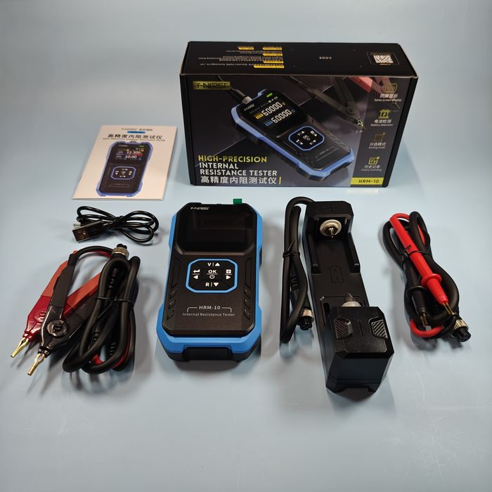 FNIRSI HRM-10 — тестер ємності та внутрішнього опору акумуляторів