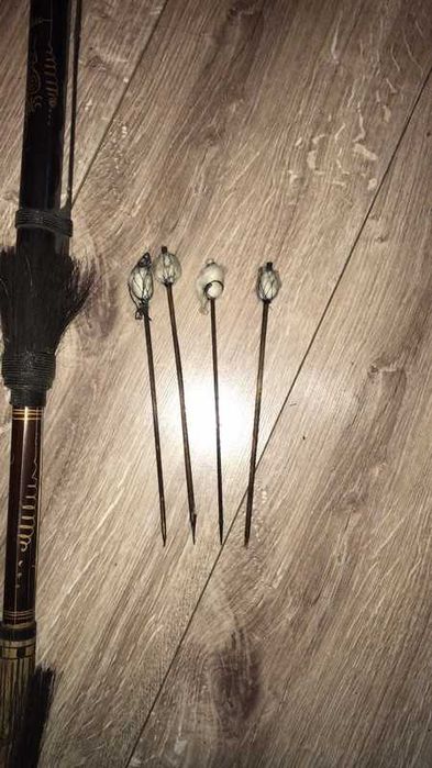 Komplet broni - łuk, strzały, dmuchawka, strzałki, kołczan