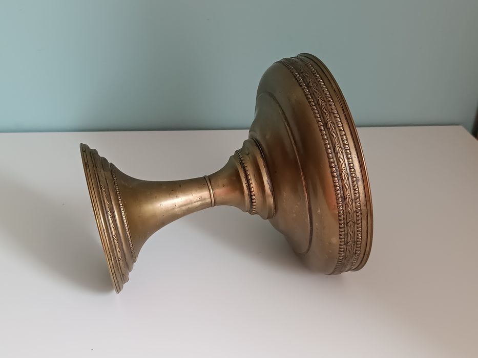 Patera secesja mosiądz , zabytek .