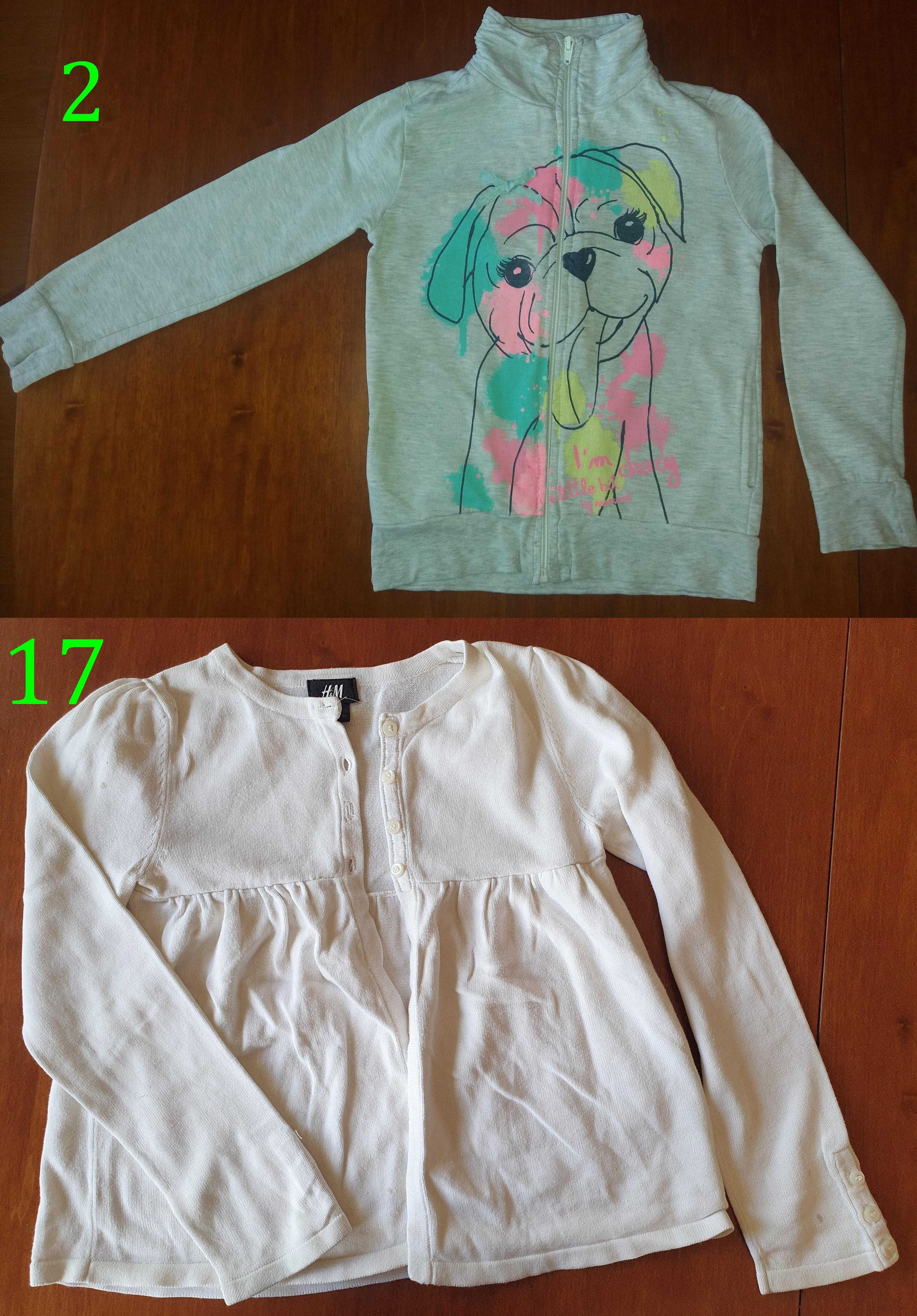Bezrękawnik, bluza, bolerko, kurtka, sweterek roz.122/128 (325