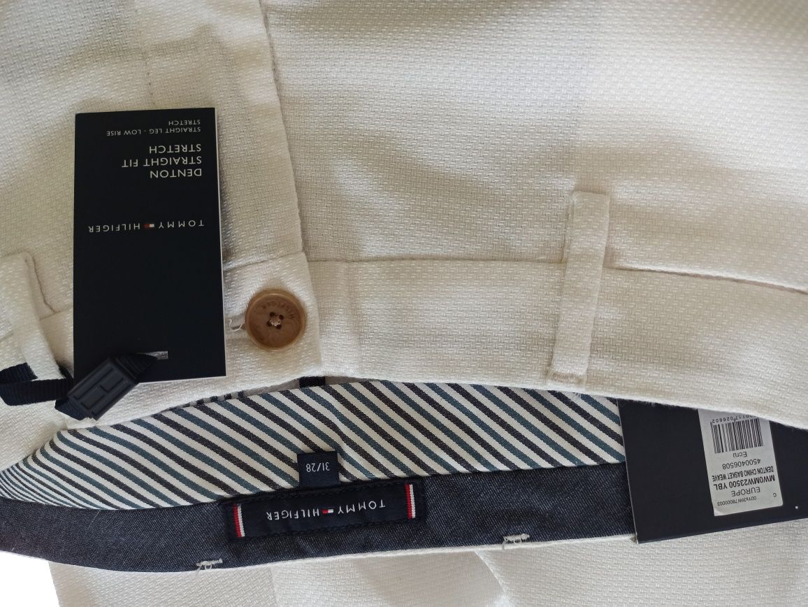 Męskie spodnie TOMMY HILFIGER Denton Chino straight fit stretch