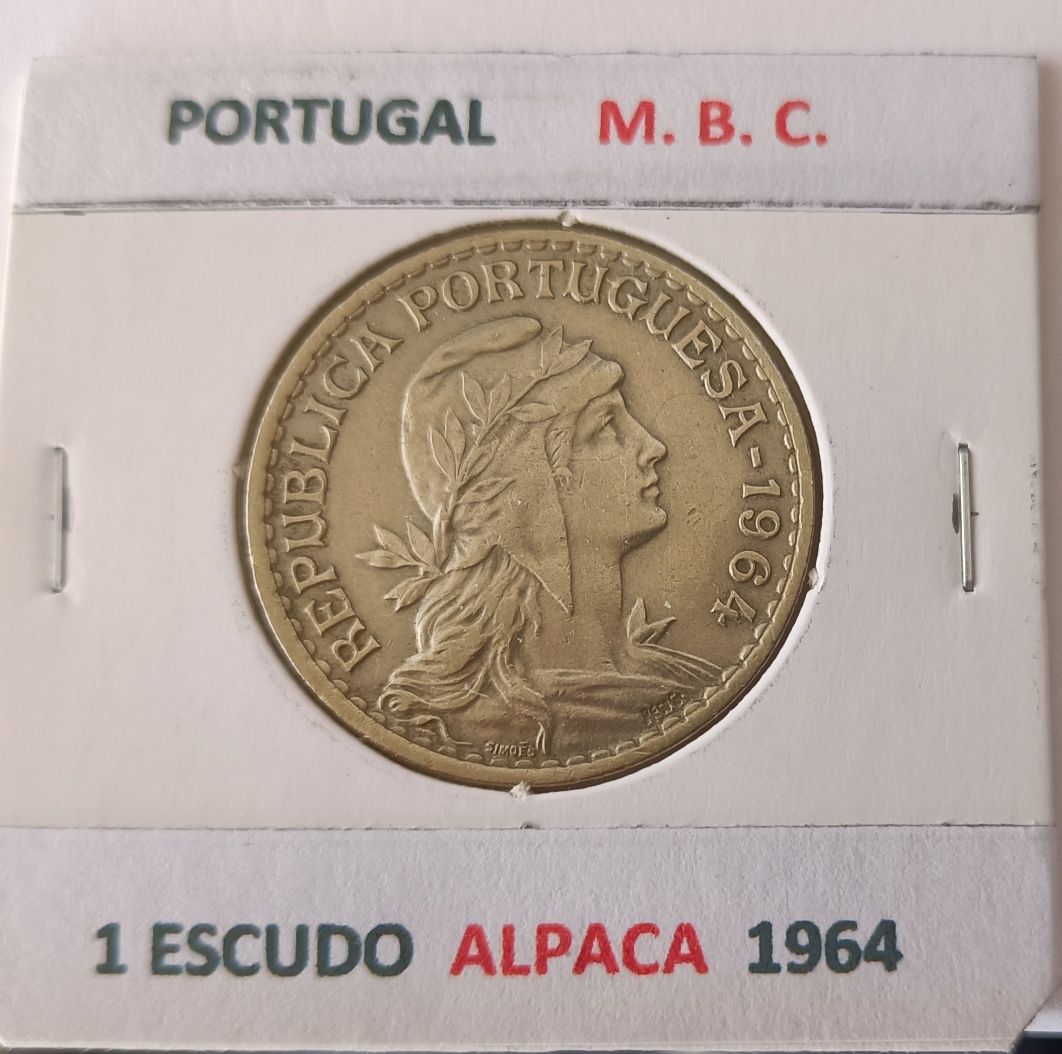 Moedas Da 2ª  República Portuguesa « 1 escudo Alpaca »