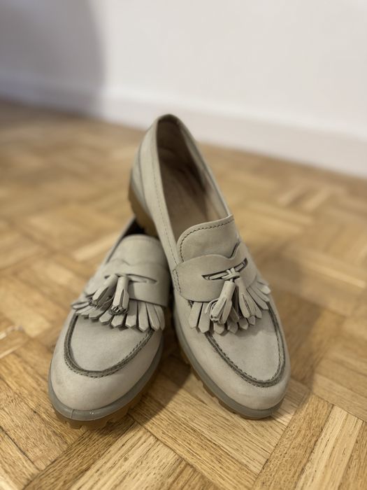 Buty Ecco mokasyny damskie skóra