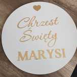 Tablica chrzest święty Marysi