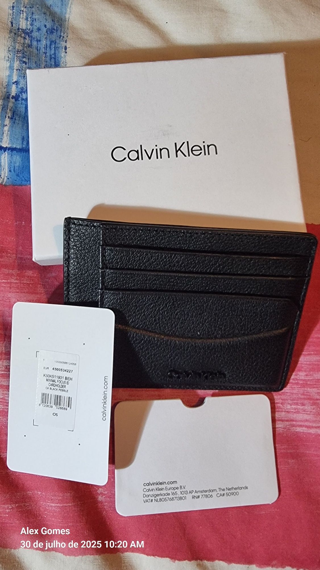 Porta Cartões Calvin Klein e Porsche Design