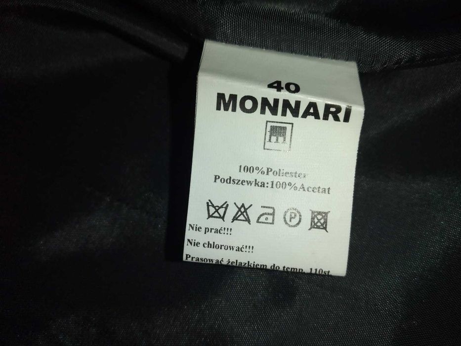 Monnari marynarka 40 + spodnie 42 grafit