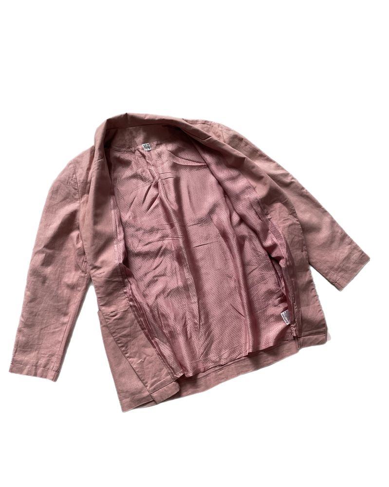 Żakiet damski marynarka vintage 55% Len M 38