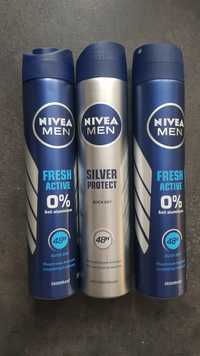 3x NIVEA Men Fresh active antyperspirant spray 150ml150ML