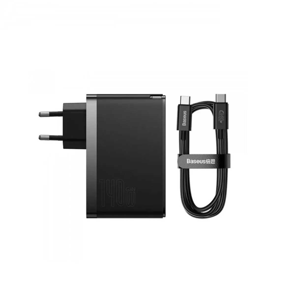 Baseus GaN5 Pro Fast Charger 2C+U 140W EU Black(With Charging Cabel)