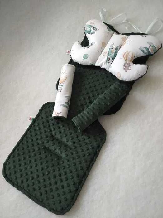 Wkładka do wózka + Motylek + Ochraniacze na pasy