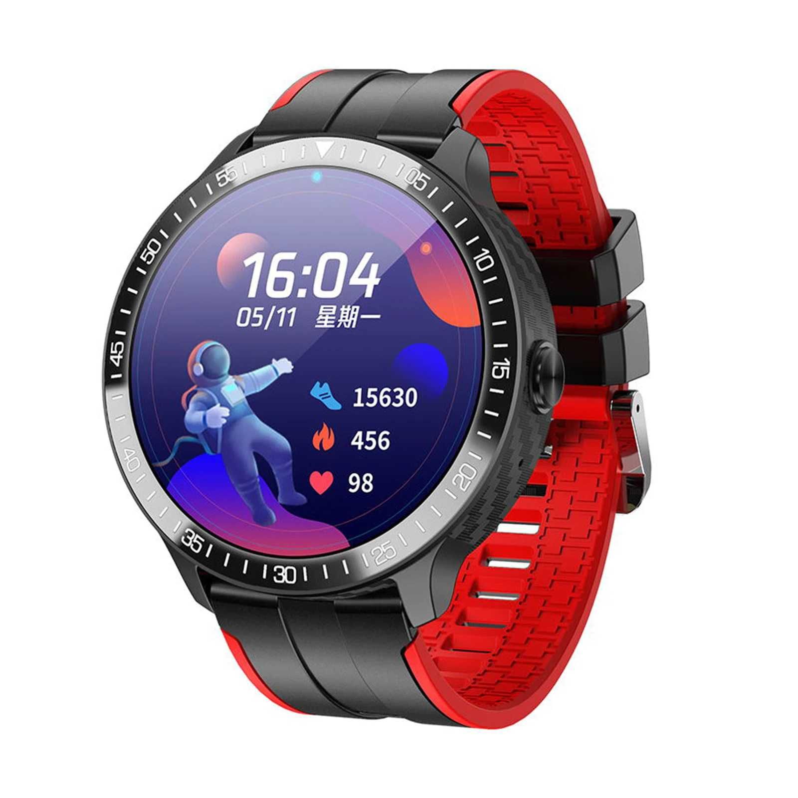 SmartWatch MT16 rozmowy termometr tętno ciśnienie saturacja SOS PL.