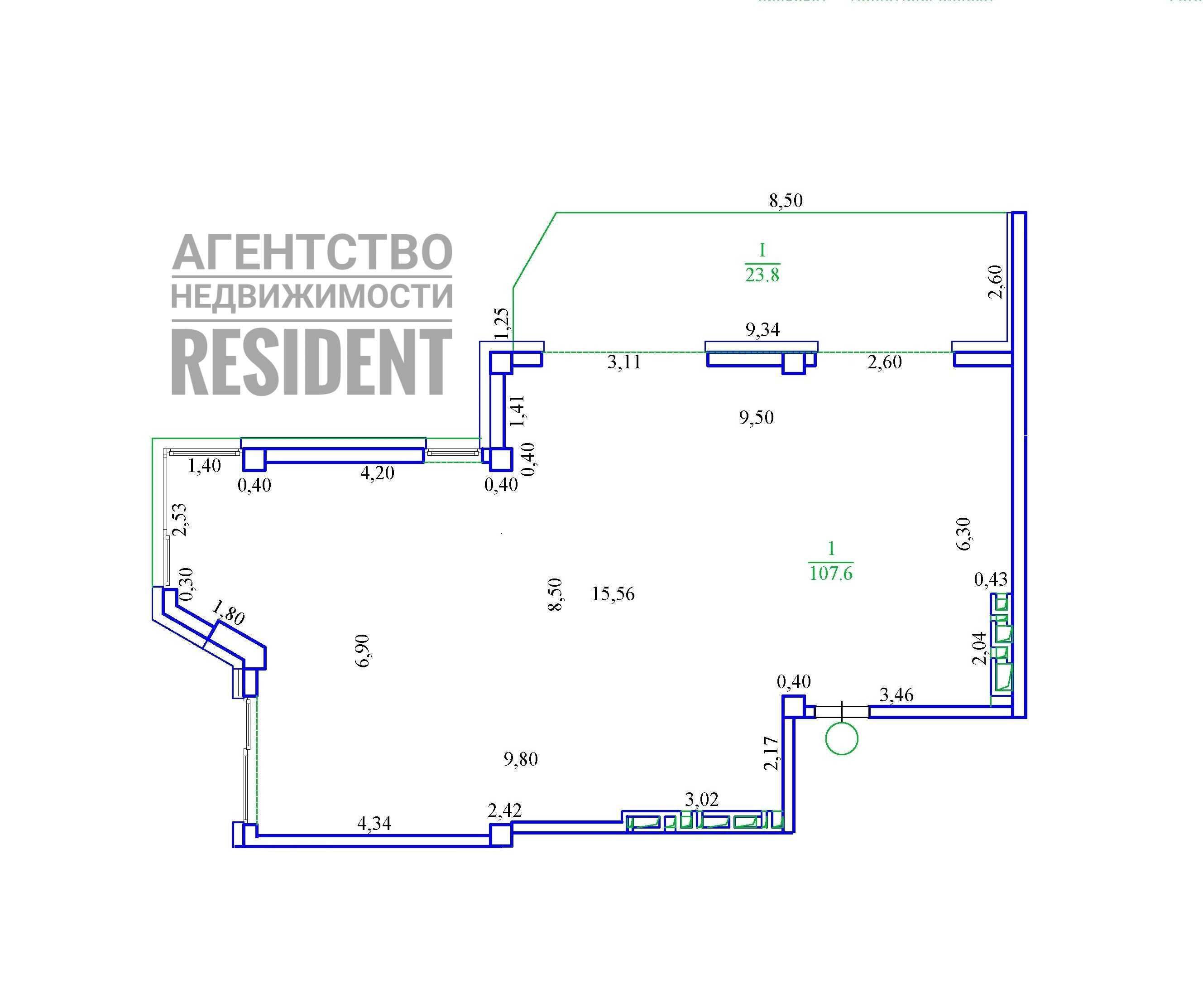 е-Оселя  Рыбинский 120 м2 Comfort City. Грани Гагарина Дафи К-12