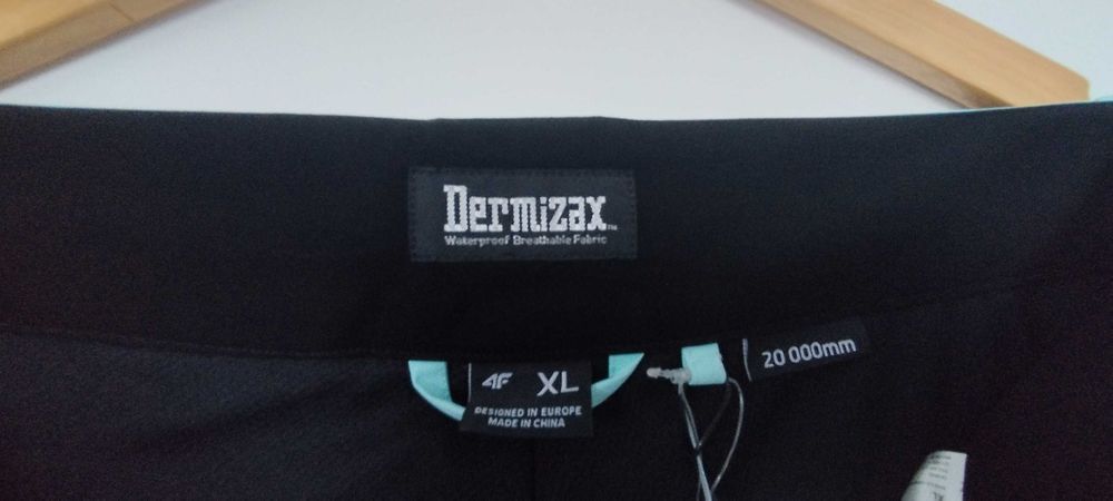 4F Spodnie narciarskie membrana 20000 damskie xl turkus