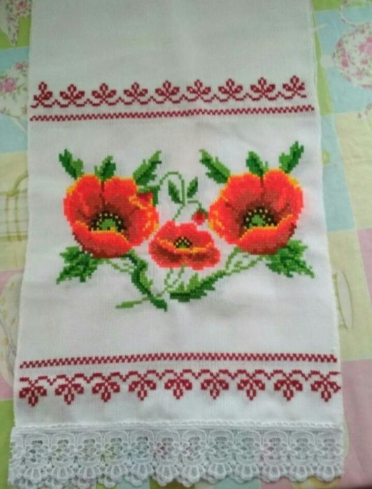 Рушник вишитий крестиком