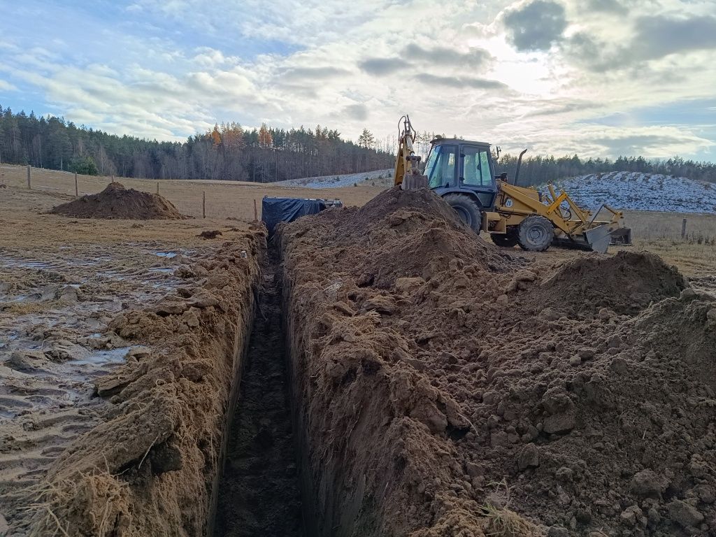 Usługi koparko ładowarką