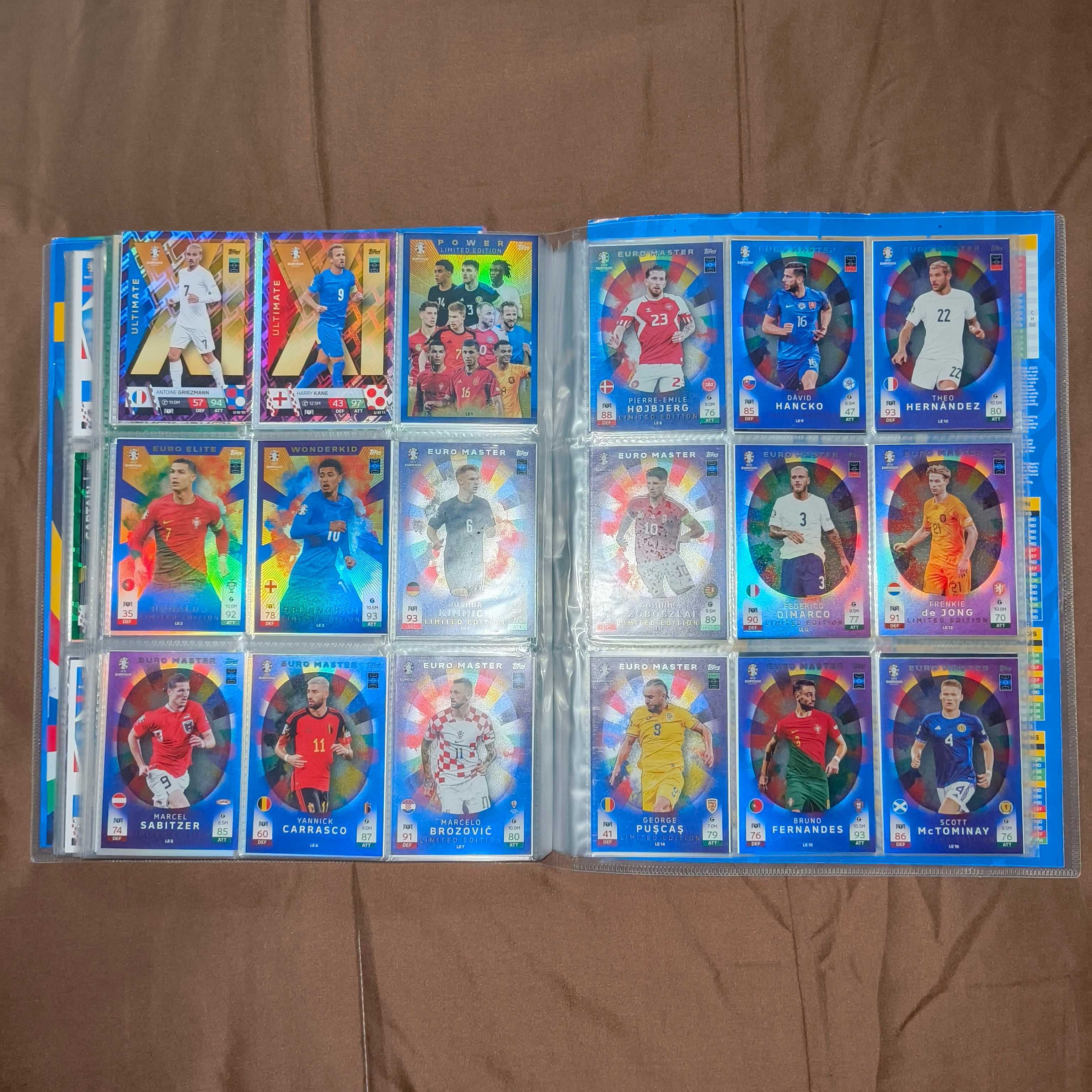 Coleção Cartas Topps Euro 2024