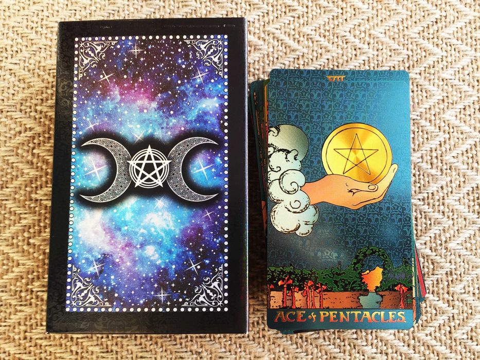 Золотое Изумрудное Таро Уэйта (Gold Foil)  пластиковое