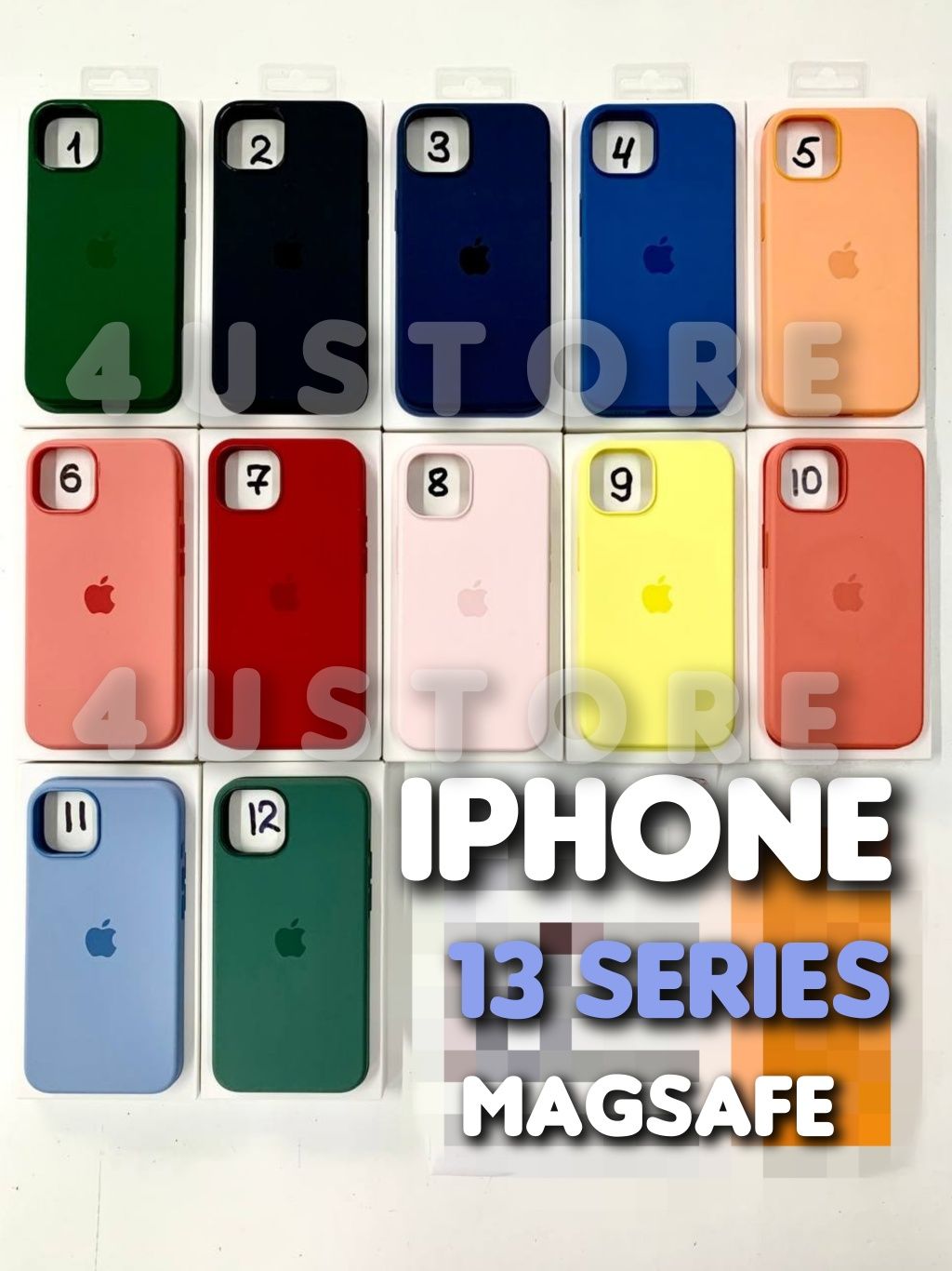 Чехол Silicone Case Magsafe для iPhone 13 Pro силикон софт магсейф