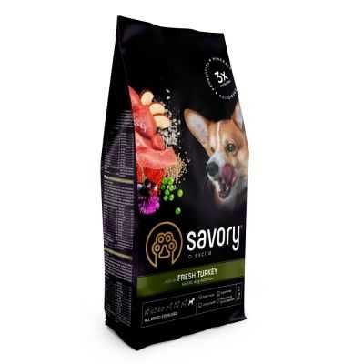 Сухий корм Savory для стерилізованих собак усіх порід з індичкою