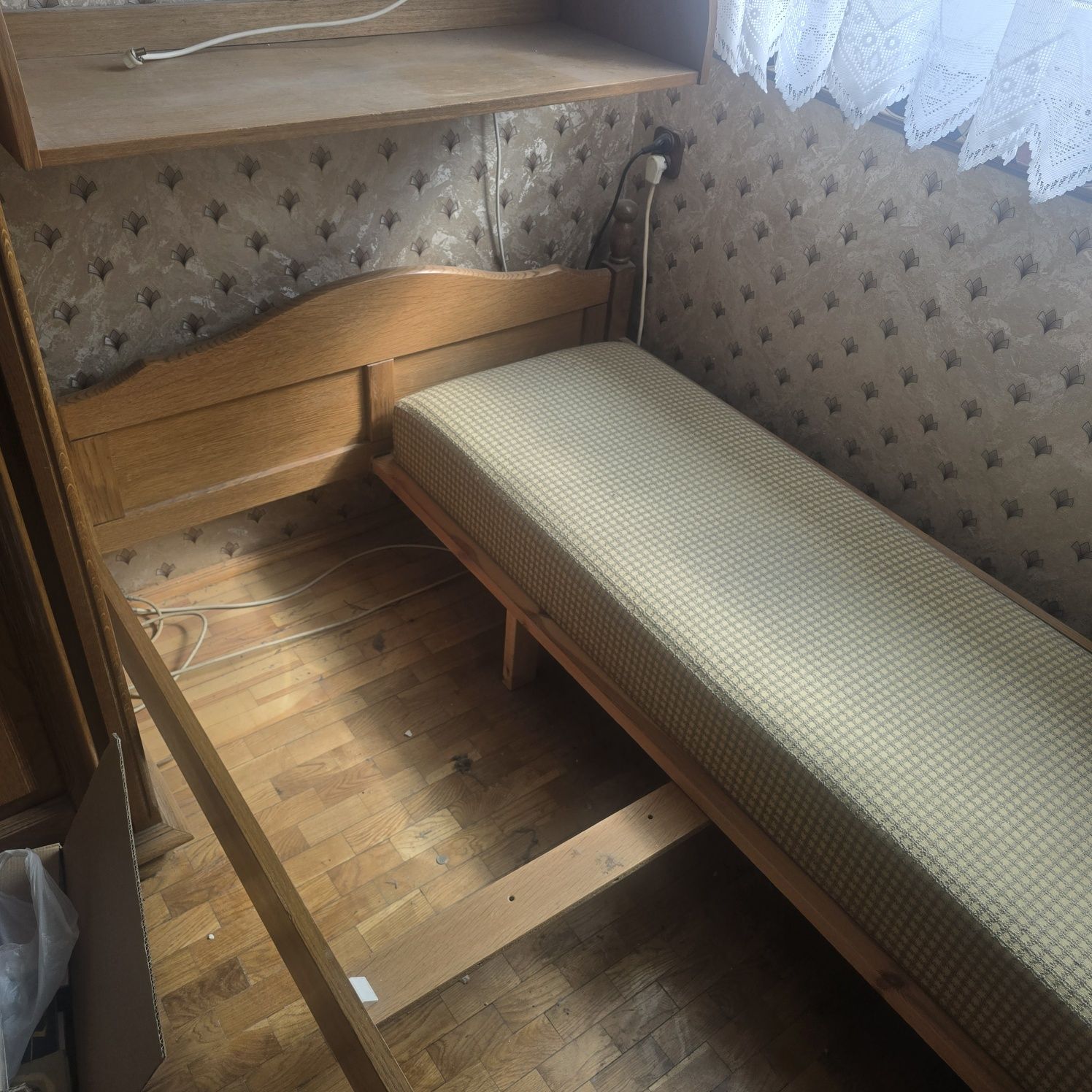Szafa Dębowa 247x210 plus łóżko 130x207