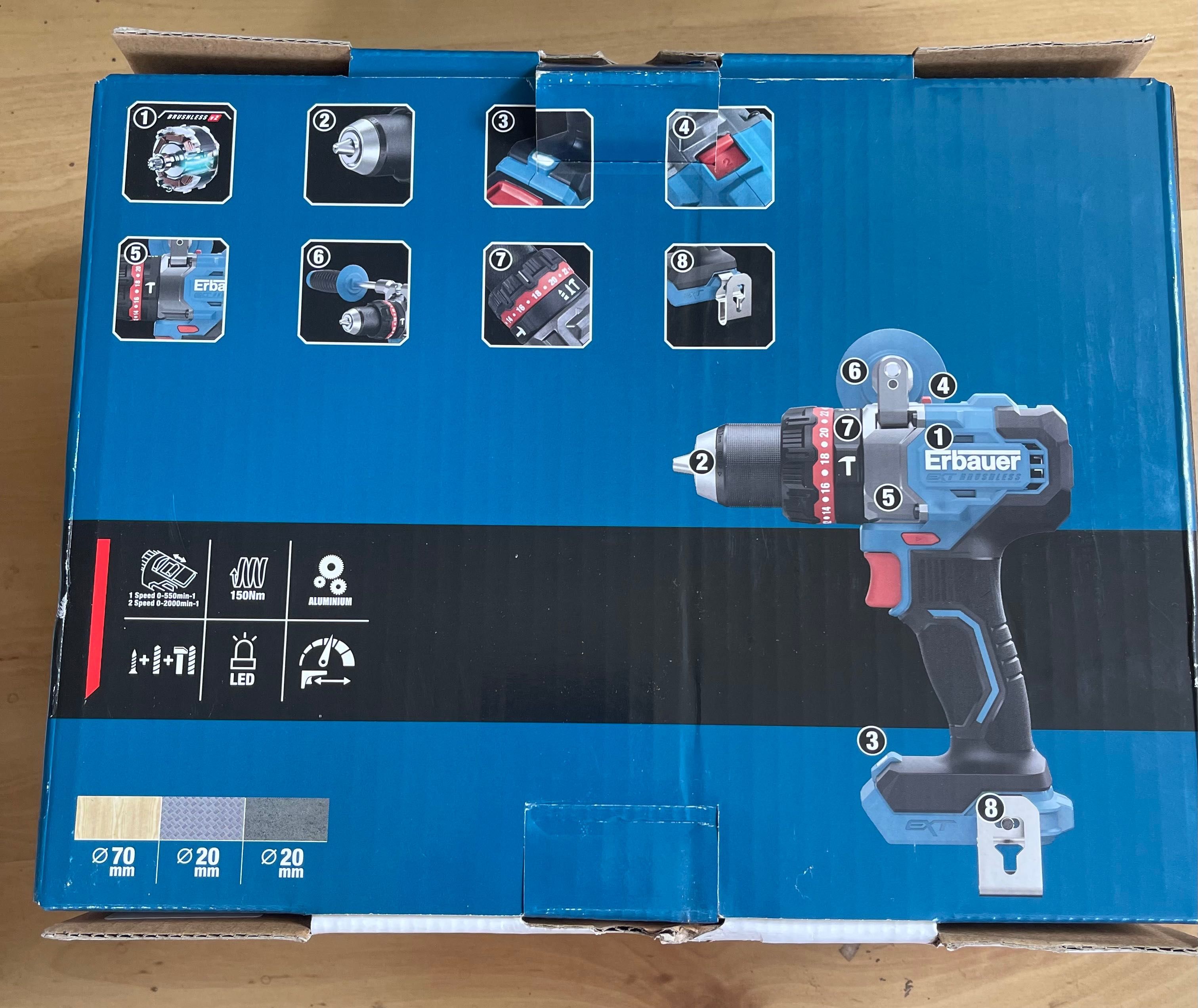 WIERTARKO wkrętarka erbauer 18v 150nm gwarancja najnowszy model gwaran