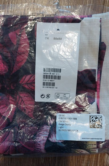 Poszewka H&M home 50×50 cm