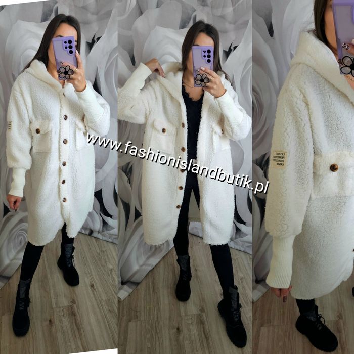 Płaszcz baranek Teddy miś