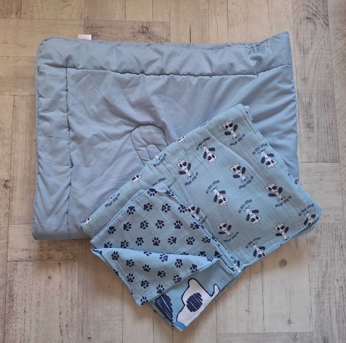 Kołdra niemowlęca + pościel dwustronna, rozmiar 100x135 cm