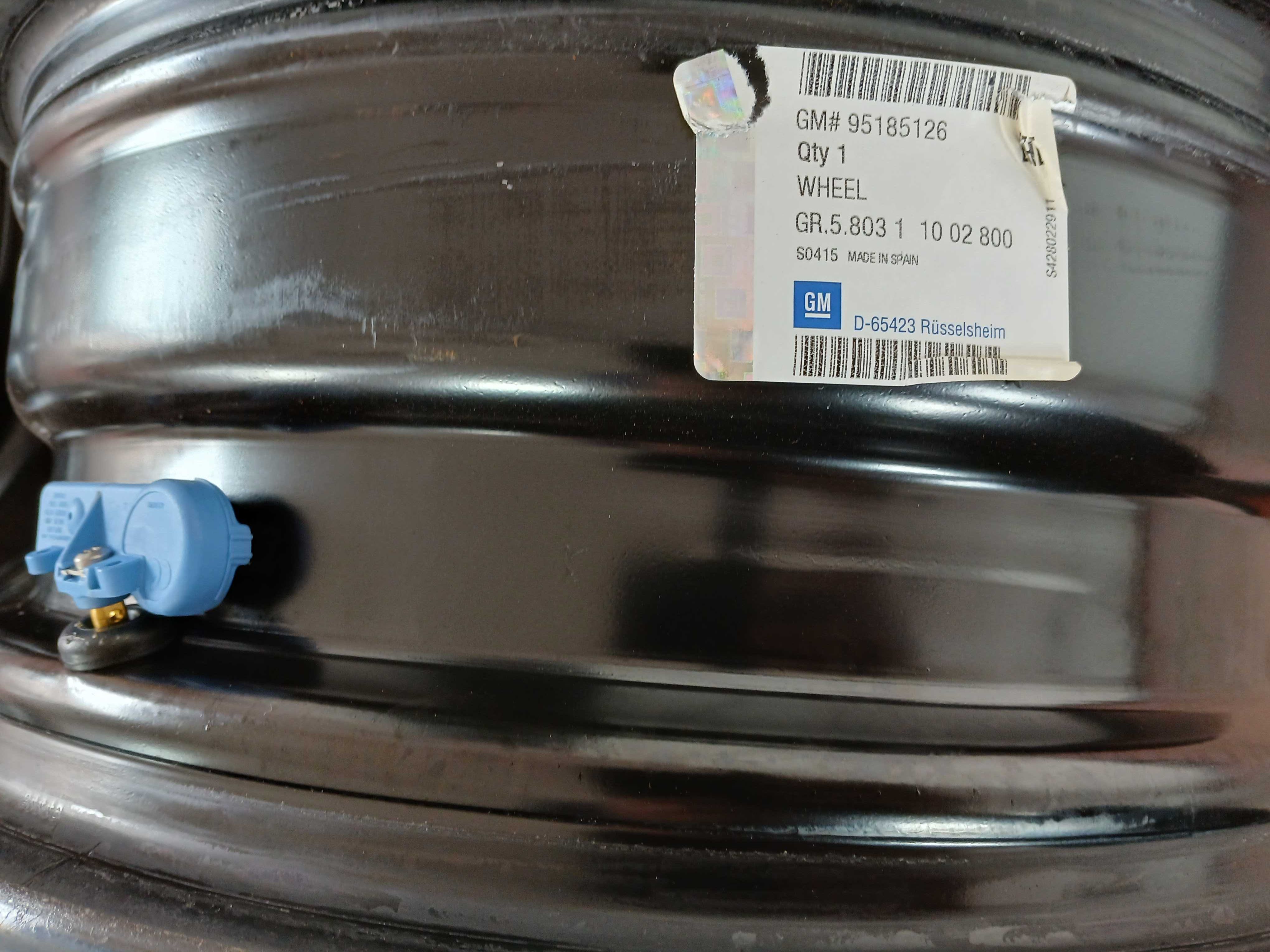 Felgi stalowe strukturalne OPEL Corsa Karl itp 4x100 6j15 et 39 TPMS