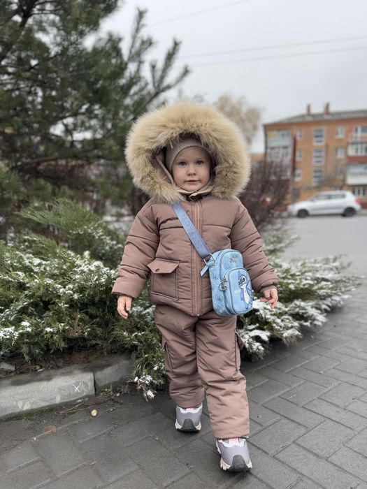 Зимовий комібнезон роздільний 98 см для дівчинк
