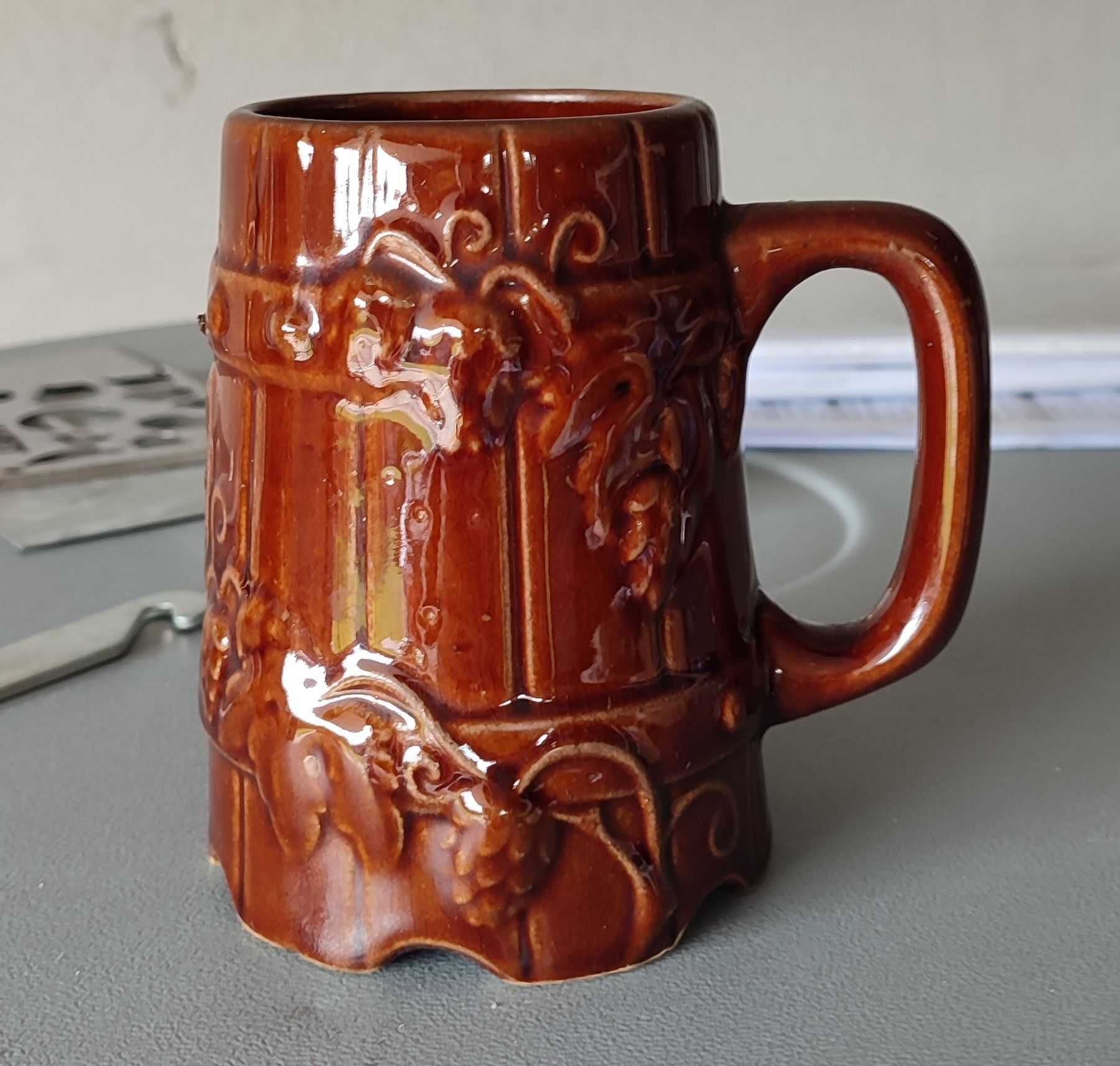 Kolekcjonerski Kufel Do Piwa 0,3 L Ceramika PRL