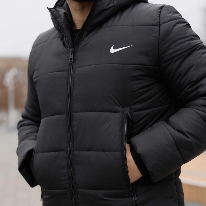 Куртка чоловіча зимова Nike до -20°С парка пуховик зимовий найк чорний