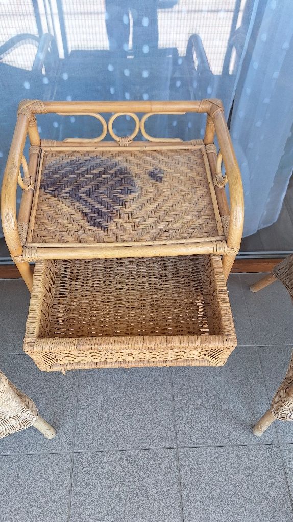 Komoda rattan 3 szuflady