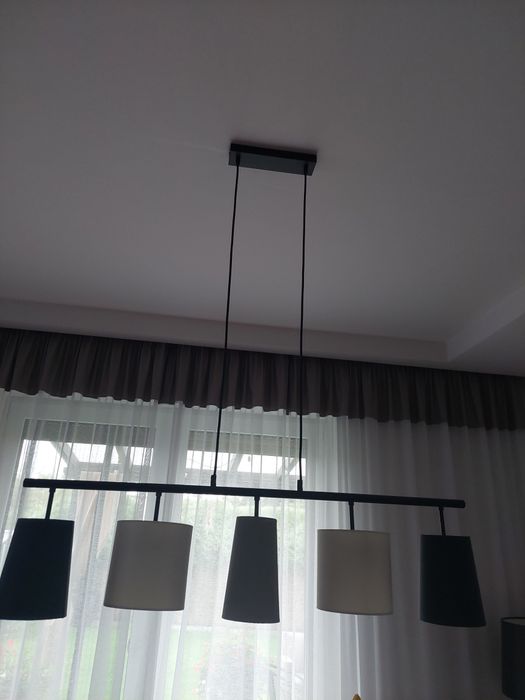 Lampa nowoczesna 5 kloszy