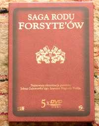 Saga rodu Forsyte’ów na 5 płytach DVD.