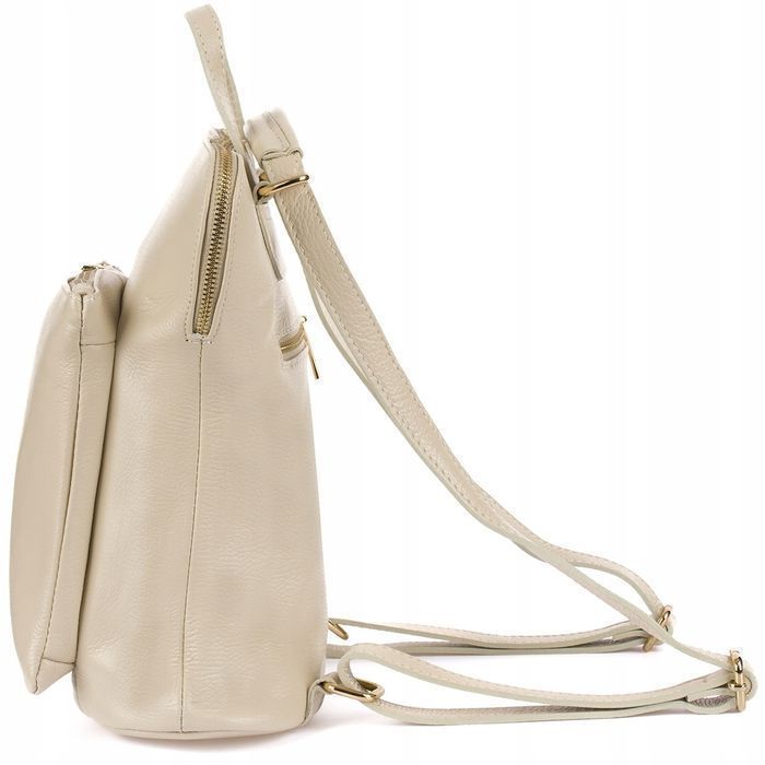 Skórzany plecak damski torebka 2w1 elegancki A4 włoski klasyczny