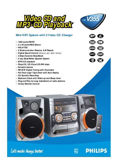 Музичний центр philips v355