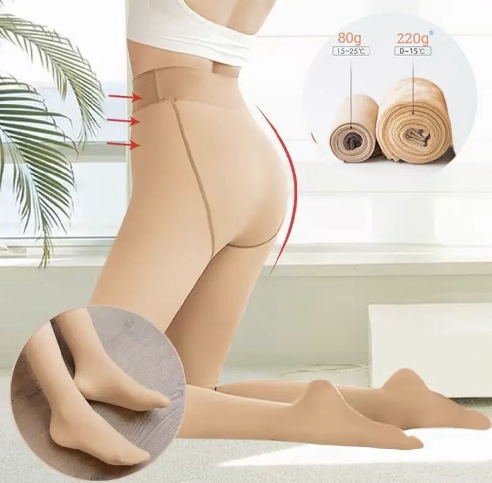Жіночі термо колготки з ефектом голих ніг